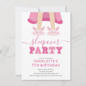 Belle couchette Pajama Invitation Anniversaire (Devant)