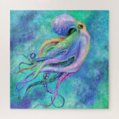 Belle couleur Octopus Puzzle Peinture (Horizontal)