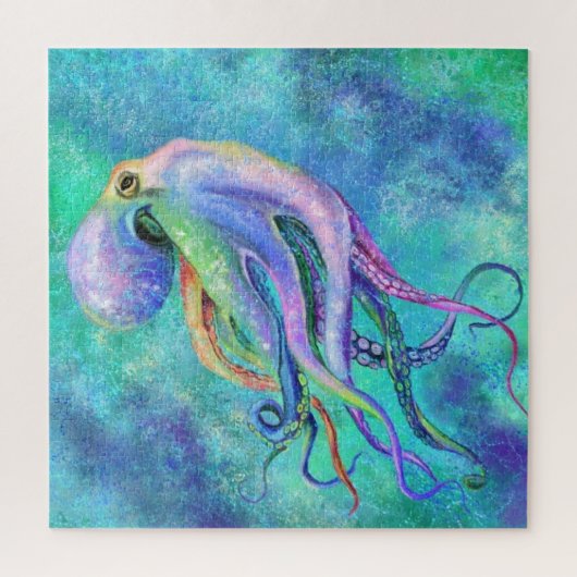 Belle couleur Octopus Puzzle Peinture (Vertical)