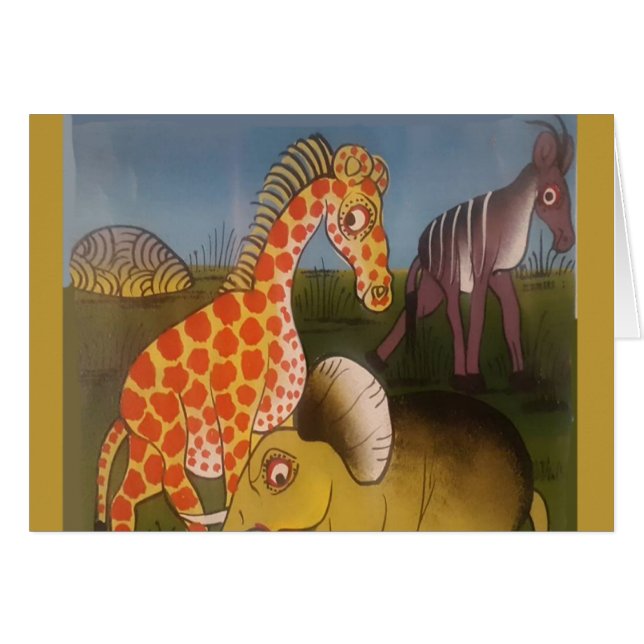 Belle couleur safari animal sauvage d'Afrique Extr (Devant horizontal)