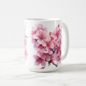 Belle Coupe de Mug de Fleur de Cerise (Devant droit)