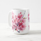 Belle Coupe de Mug de Fleur de Cerise (Devant gauche)