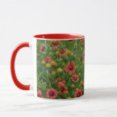 Belle Coupe de Mug Floral Fleur sauvage rouge (Gauche)