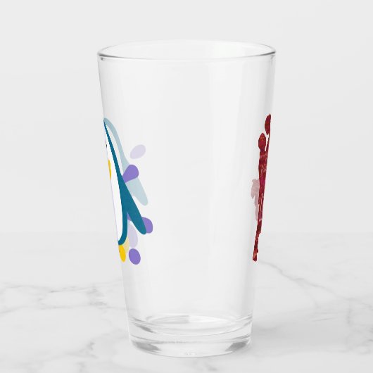 Belle Coupe en verre à deux (Gauche)