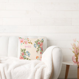 Belle Coussin Florale - Élégante Décor Maison
