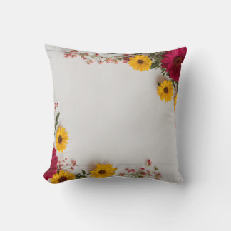 Belle couverture coussin design fleur