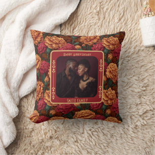 Belle couverture de coussin de jet avec photo pour