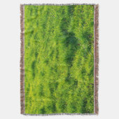 Belle couverture de jet de motif d'herbe verte (devant Vertical)