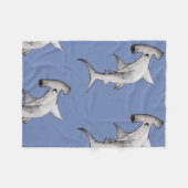 Belle couverture de plage de requin marteau (Devant (Horizontal))