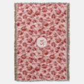 Belle couverture décorative monogrammée rouge et r (devant Vertical)