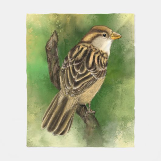 Belle couverture en polaire Petit Bruant (Devant)