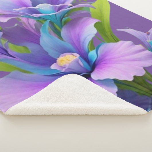 Belle couverture fleurie Sherpa (3/4)