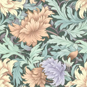 Belle couverture florale Art nouveau de style Morr