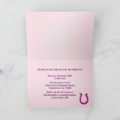 Belle cowgirl lasso fille invitation de fête d'ann (Intérieur)