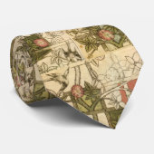 Belle cravate avec la conception vintage de (Roulé)