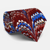 Belle Cravate en papier marbré d'époque (Roulé)