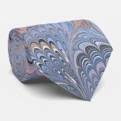 Belle Cravate en papier marbré d'époque (Roulé)