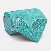 Belle Cravate en papier marbré d'époque (Roulé)