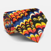 Belle Cravate en papier marbré d'époque (Roulé)