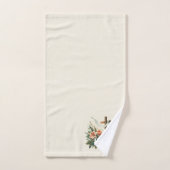 Belle Croix de Pâques avec Lys et Tulipes (Serviette à main)