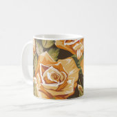 Belle croquis floral Coffee Mug (Devant gauche)