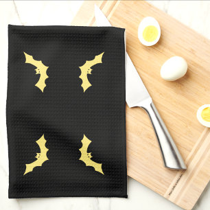 Belle Cuisine de chauve-souris serviettes par Poèt
