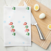 Belle cuisine K motif Serviettes (Quart Plié)