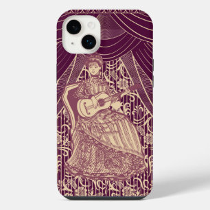 Belle dame avec guitare