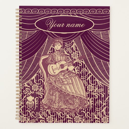 Belle dame avec guitare (Devant)