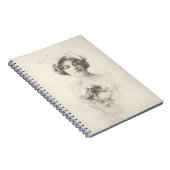 Belle dame avec un Carnet Floral Rose (Côté Droit)