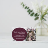 Belle Dame Brown Haired - Cartes de visite Imagina (Debout devant)