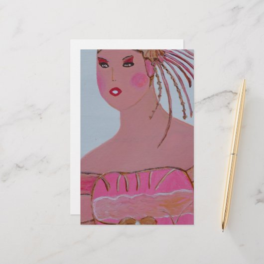 Belle Dame feuille de papier (Devant/Arrière en situation)