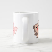 Belle Danse Caricature Cochons Jumbo Mug (Dos)