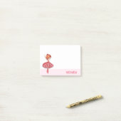 Belle Danse de Ballet Rose avec Tutu Post-it Notes (Sur un bureau)