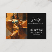 Belle danse du ventre Carte de visite instructeur (Devant)