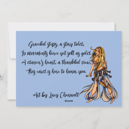 Belle Danse Merci Cartes (Dos)