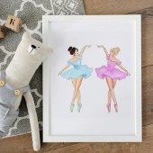 Belle dansende illustratie poster