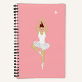 Belle danseuse de ballet sur Carnet rose (Recto)