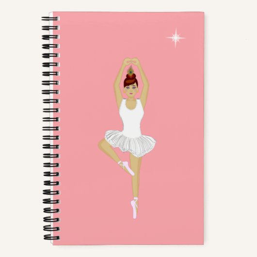 Belle danseuse de ballet sur Carnet rose (Recto)