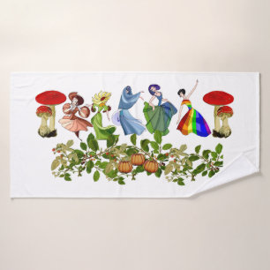 Belle Danseuse Filles Chute Citrouille Champignons