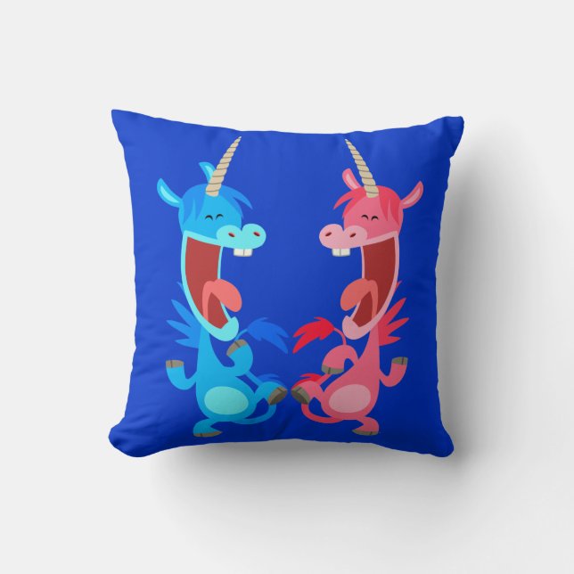 Belle Danson Dancing Unicorns Coussin (Recto)