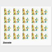 Belle de Pixie Elf Vierkante Sticker (Vel)