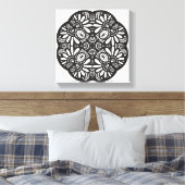 Belle Déco Carré noir Doodle 6 (Insitu(Chambre))