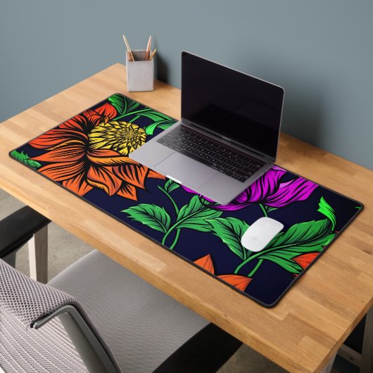 Belle décoration florale - Mat de bureau (Bureau 2)