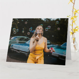 belle déesse Bubbles carte de voeux