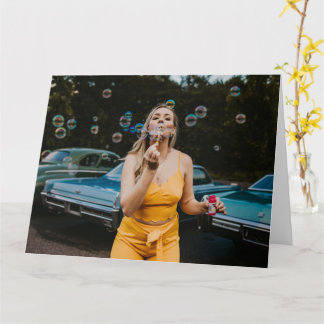 belle déesse Bubbles carte de voeux