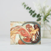 Belle déesse de lune en Carte postale Rouge (Debout devant)