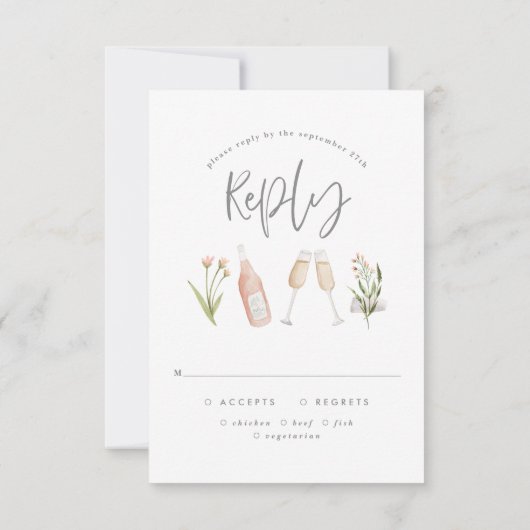 Belle délicate rose florale délicate réponse maria (Dos)