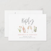 Belle délicate rose florale délicate réponse maria (Devant / Derrière)