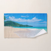 Belle Destination Tropicale Plage Pittoresque (Serviette à main)